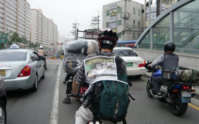 대기오염소송 자전거캠페인을 마치고